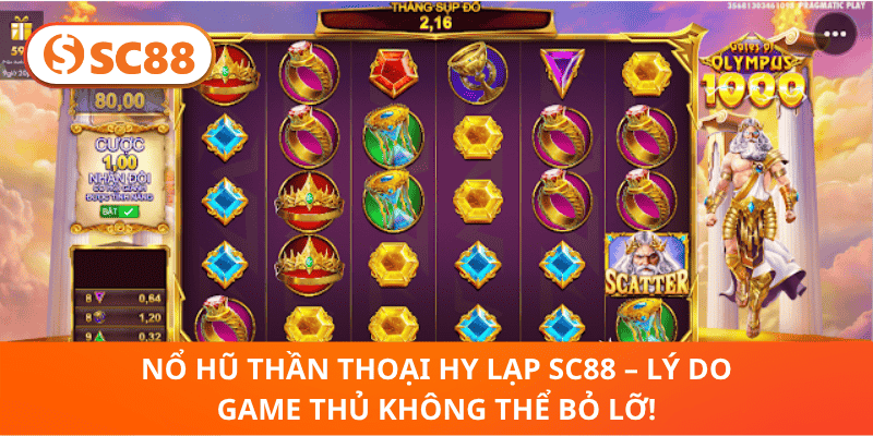Nổ Hũ Thần Thoại Hy Lạp SC88 – Lý Do Game Thủ Không Thể Bỏ Lỡ!