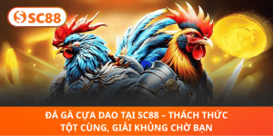 SC88 Đá Gà Cựa Dao – Trận Chiến Hồi Hộp, Giải Khủng Liền Tay